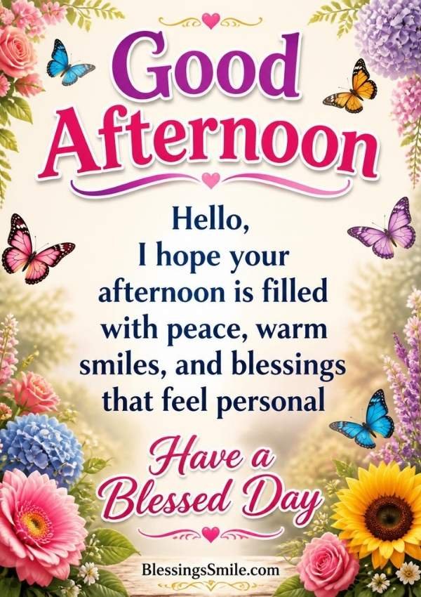 Good Afternoon Greetings 