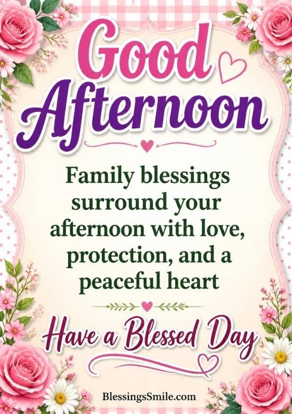 Good Afternoon Prayers and Blessings