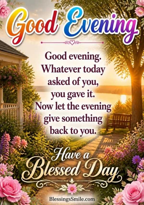 Good Evening Blessings 