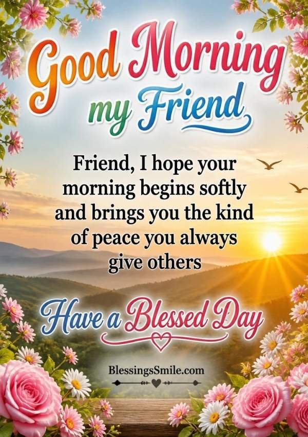 Good Morning Blessings for Friends