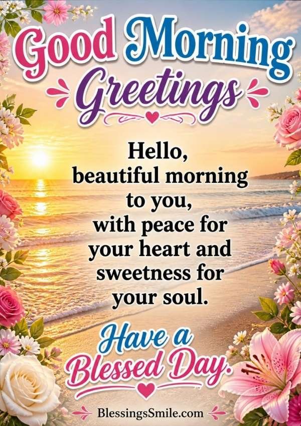 Good Morning Greetings and Blessings