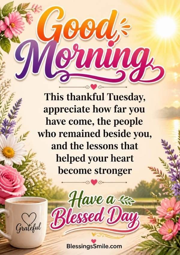 Good Morning Tuesday Blessings