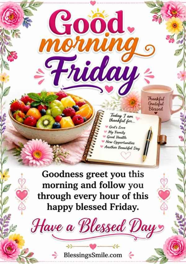 Good morning Friday Wishes