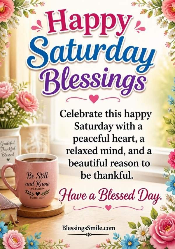 Happy Saturday Blessings