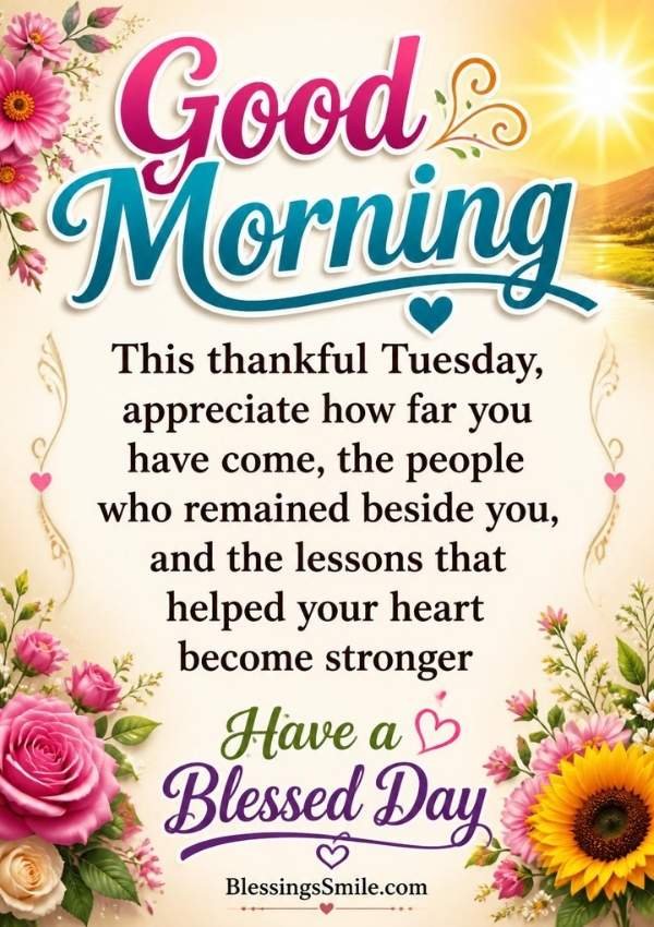 Good Morning Tuesday Blessings