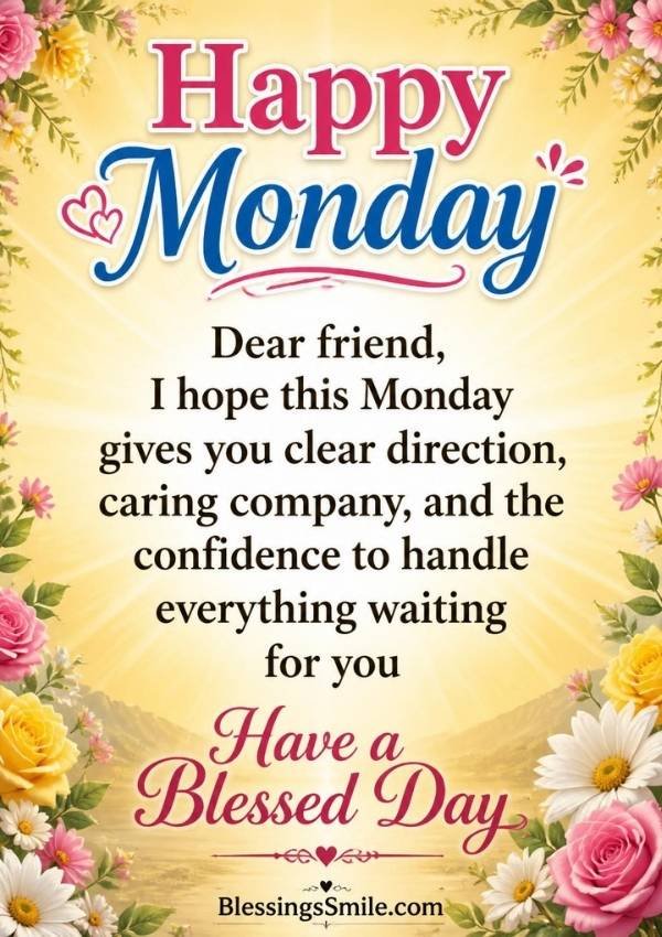 Monday Blessings Images and Quotes
