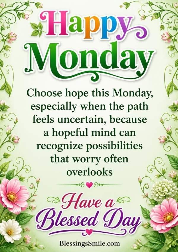 Positive Monday Blessings