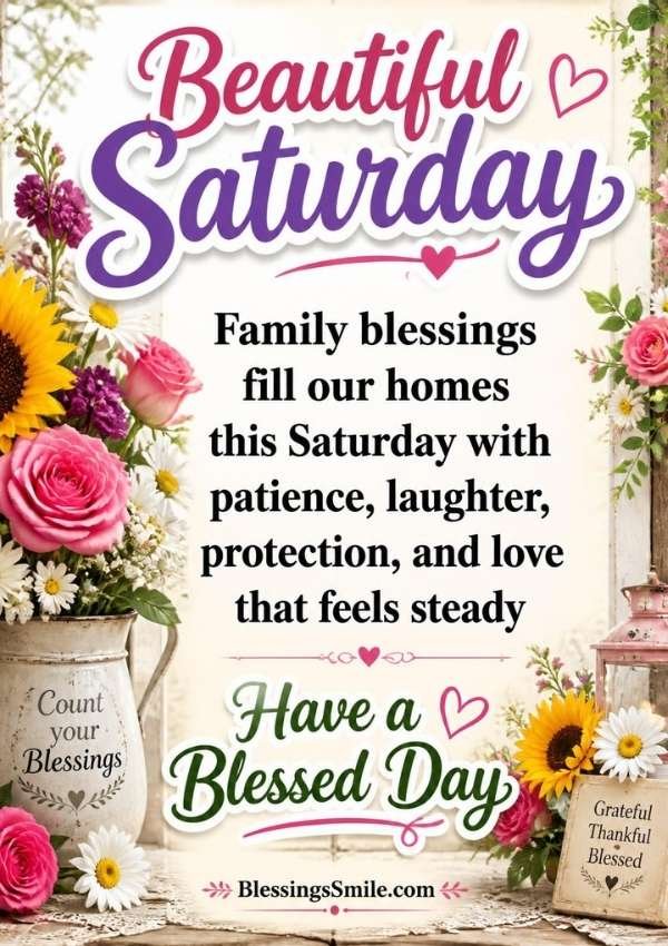 Saturday Blessings for Friends