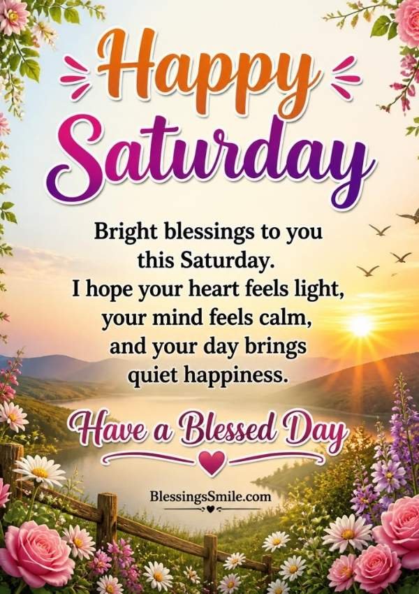 Saturday Blessings