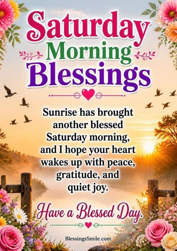 Saturday Morning Blessings