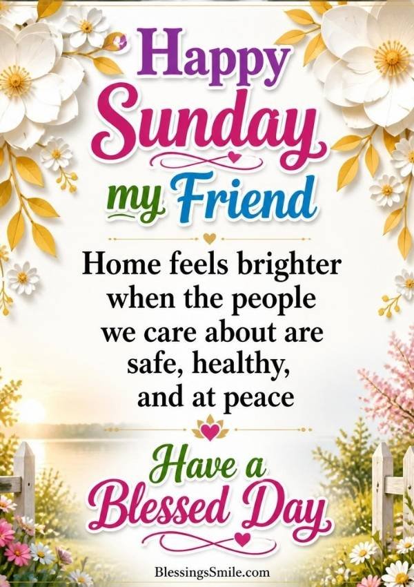 Sunday Blessings for Friends