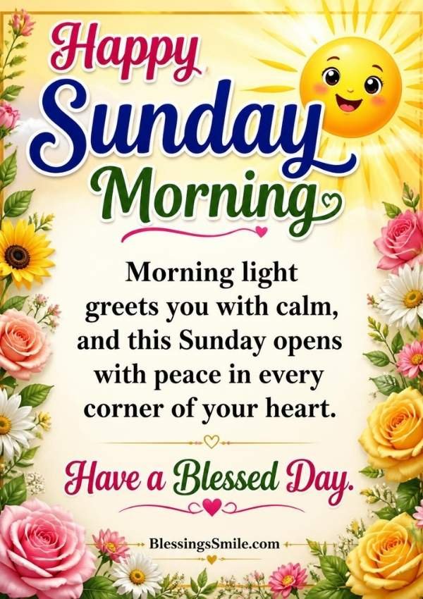 Sunday Morning Blessings