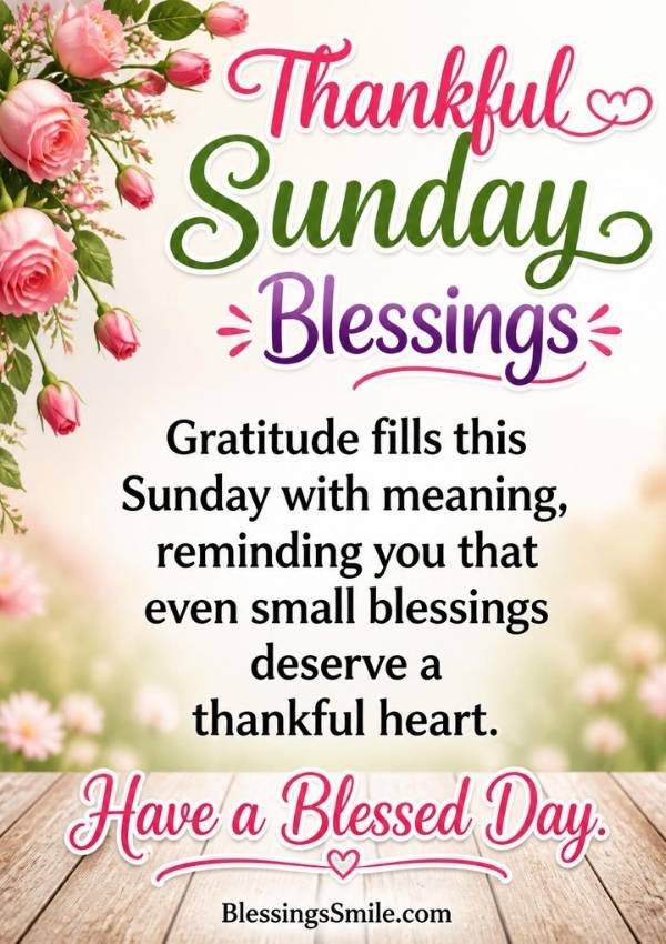 Thankful Sunday Blessings
