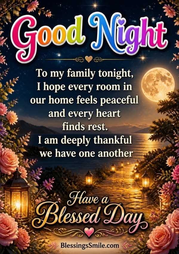 Good Night Blessings