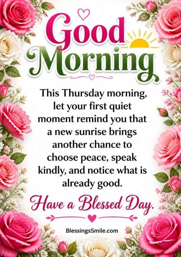 Blessed Thursday Morning Messages
