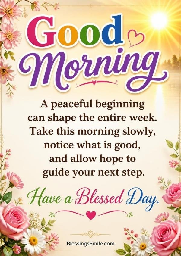 Good Morning Monday Blessings