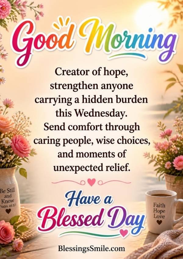 Good Morning Wednesday Blessings