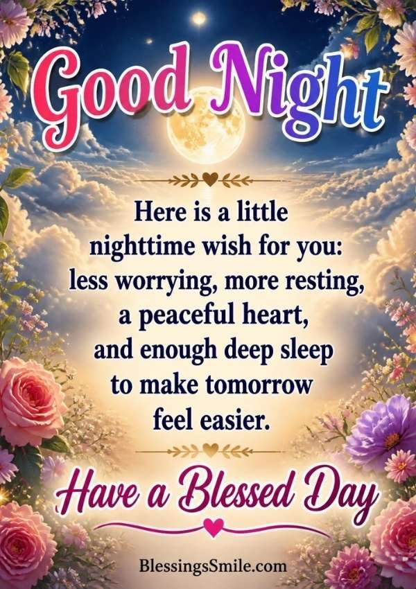 Good Night Blessings Quotes
