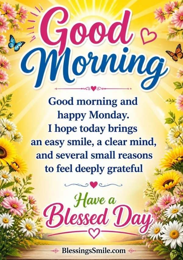 Monday Morning Blessings