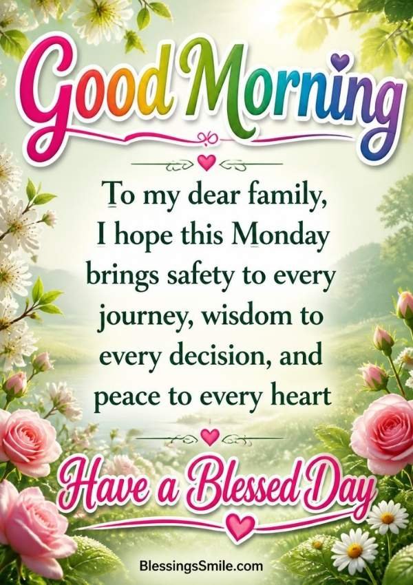 Monday Morning Blessings and Prayers