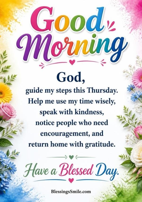 Peaceful and Beautiful Thursday Morning Blessings