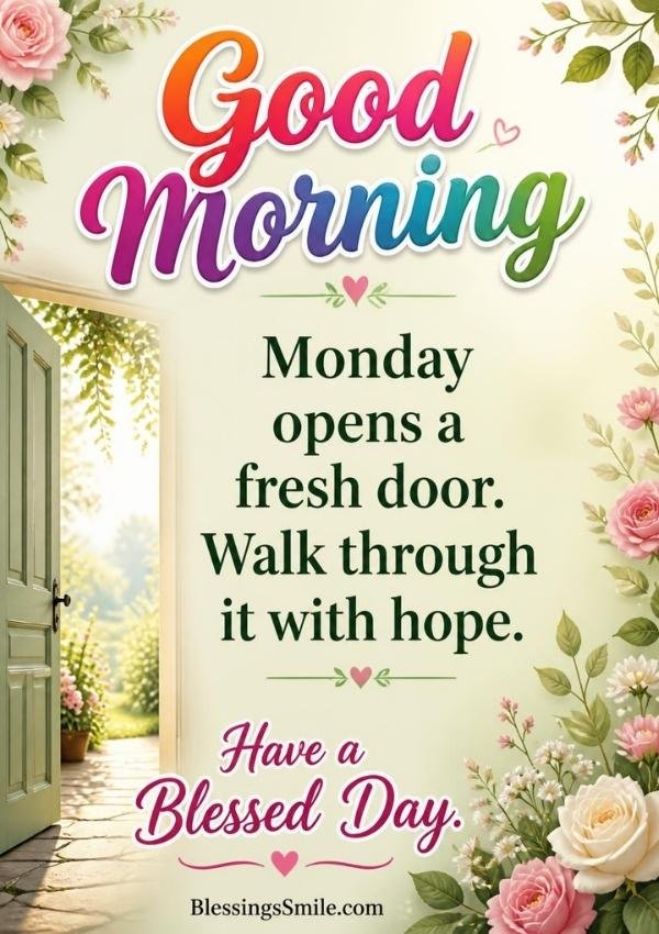 Short Positive Monday Blessings Quotes
