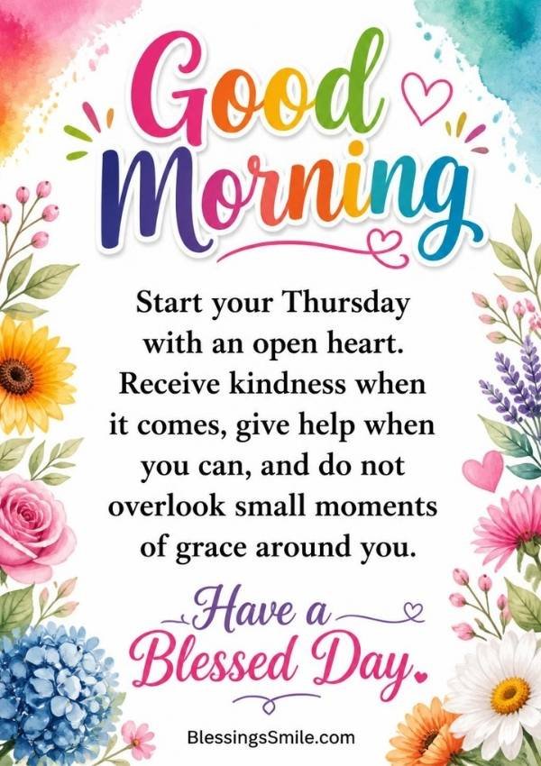 Thursday Morning Blessings and Prayers