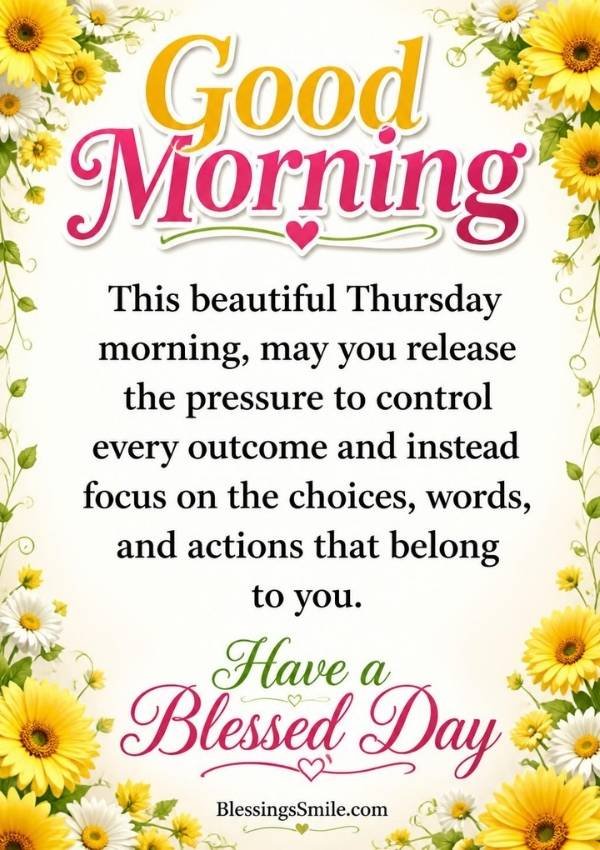 Thursday Morning Blessings