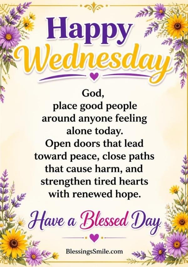 Wednesday Inspirational Blessings