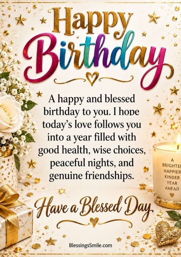 Birthday Blessings and Prayers for a Friend