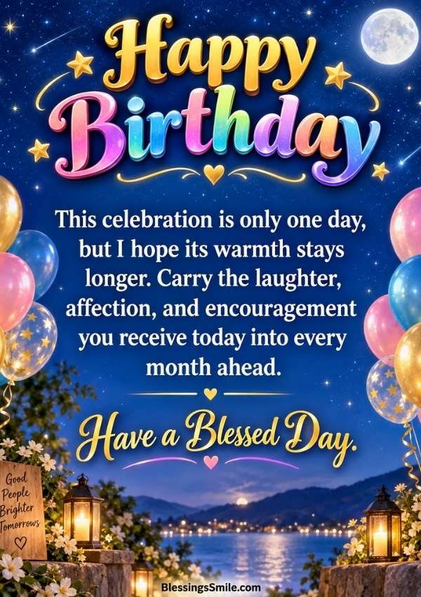 Happy and Blessed Birthday Wishes